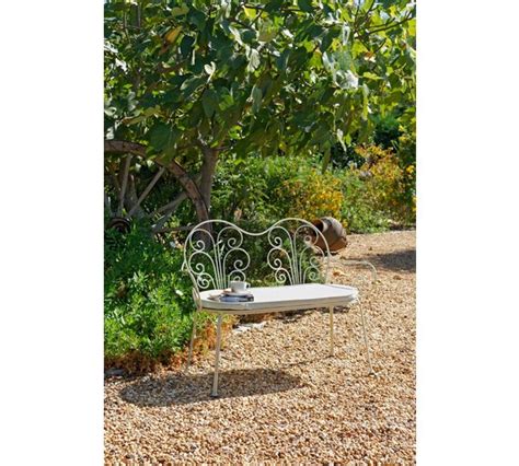 heart of house jasmin 4ft metal garden bench with cushion|4 Ft Outdoor Metal Garden Bench .